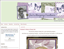 Tablet Screenshot of jansstampingcreations.com